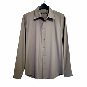Salvatore Ferragamo Men's Classic Gray Dress Shirt. XXL